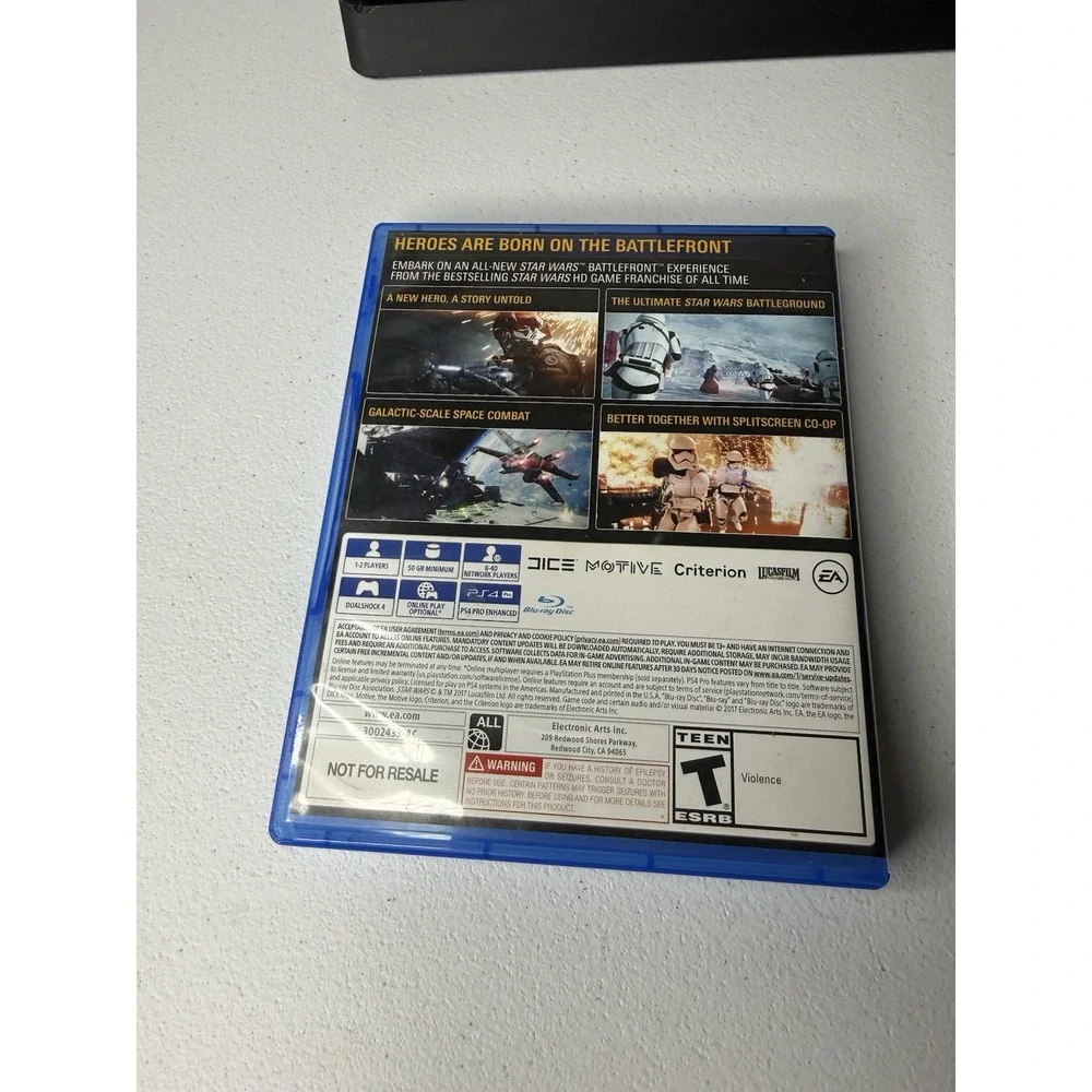 Sony PlayStation 4 Slim STAR WARS: Battlefront II Bundle, 1TB, Black Console